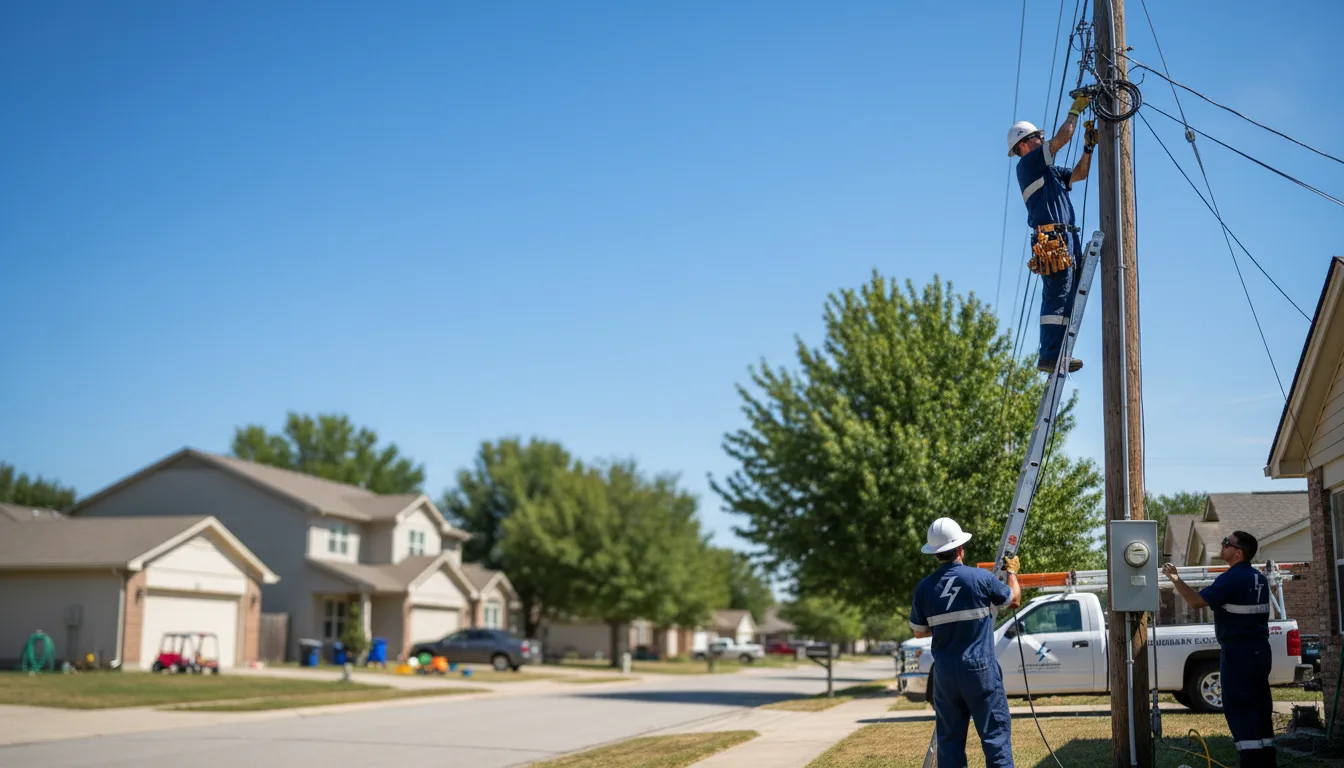 Residential electrician providing installation services in Riverton, UT